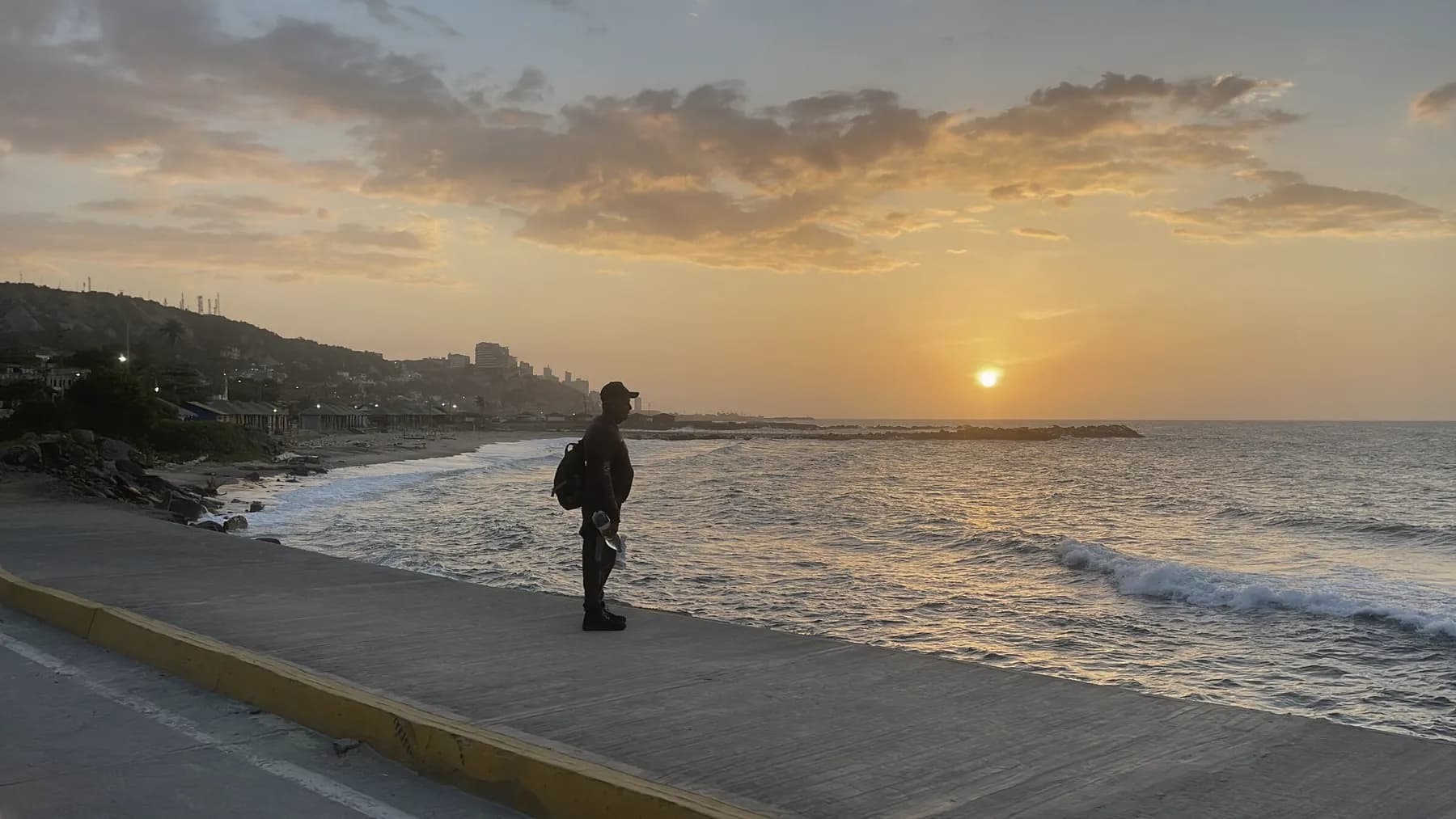 Sunset on the La Guaira waterfront